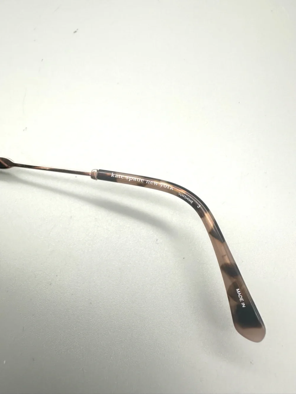 kate spade White and Brown Gradient Lens Cat Eye Sunglasses